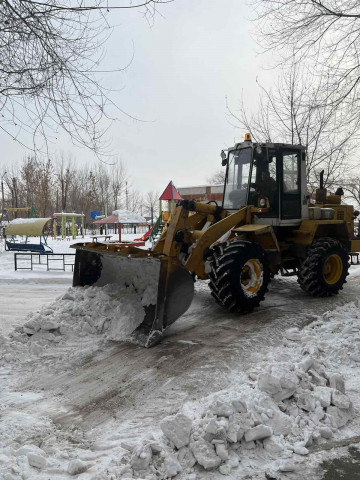 Произведена очистка снега на придомовой территории во всех микрорайонах ❄❄❄