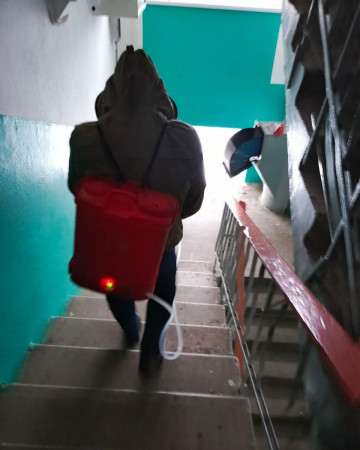 Провели дезинсекцию и дератизацию в многоквартирном доме