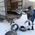 Вывоз автомобильных шин с контейнерных площадок