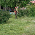 🌿☘Продолжение....Покос травы на придомовой территории обслуживаемых многоквартирных домов.